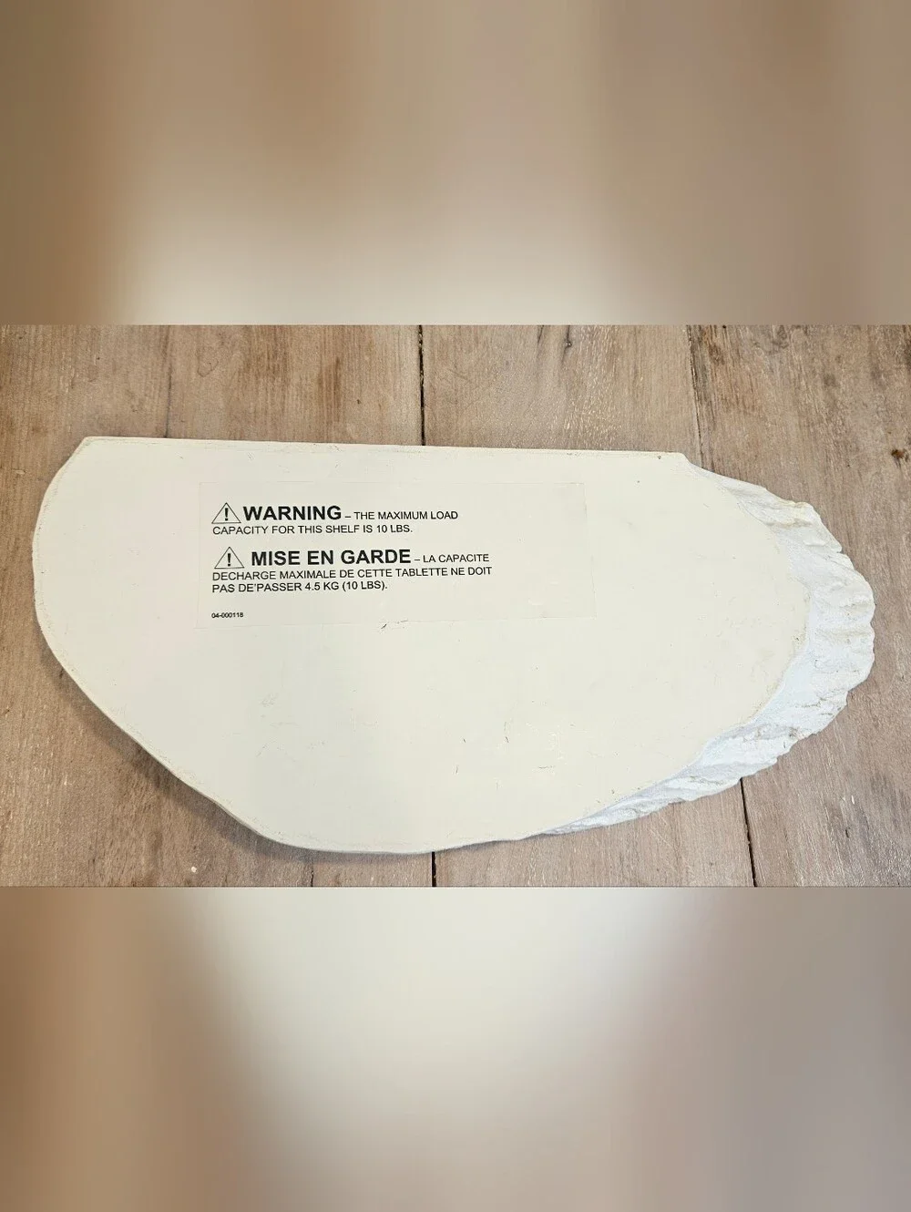 Neutral Cream Decorative Wood Slice Shelf